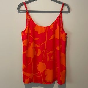 Red floral Top - Large